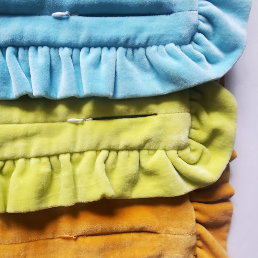 NEW Velvet Ruffle Throw pillows - Picture 11 of 11